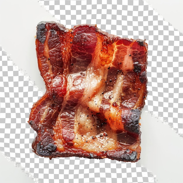 PSD a picture of bacon and bacon on a checkered table