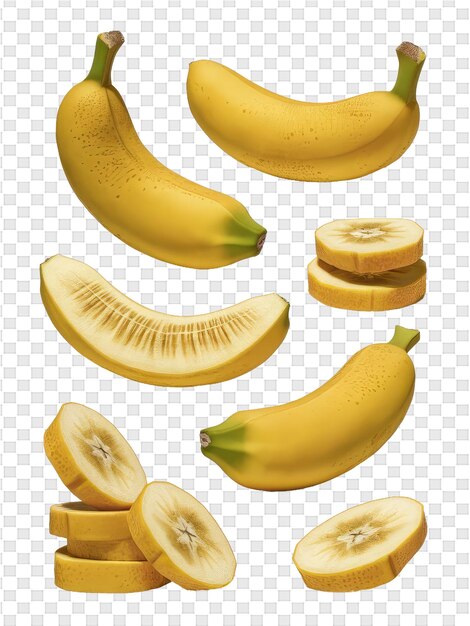 PSD una foto di banane con le parole banana su di essa