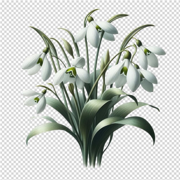 PSD a picture of a bouquet of lilies