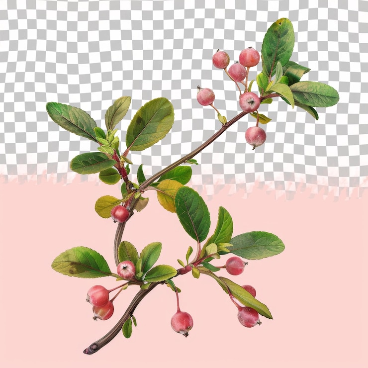 PSD a picture of a branch with the pink cherry blossoms