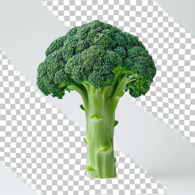 PSD a picture of a broccoli and a photo of a piece of broccoli