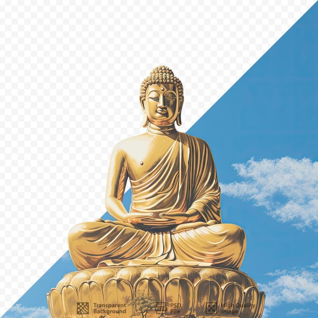 PSD un'immagine di un buddha con le parole 