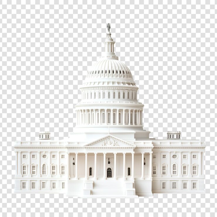 PSD a picture of a capitol building with a white dome