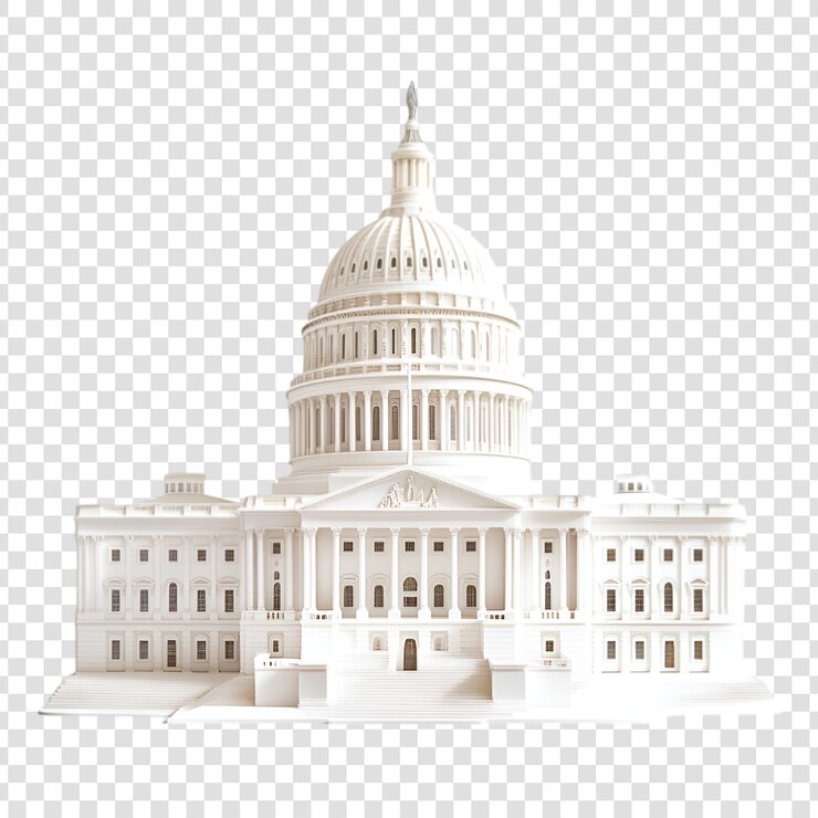 PSD a picture of a capitol building with a white dome