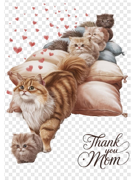 A picture of a cat with the words thank you thank you