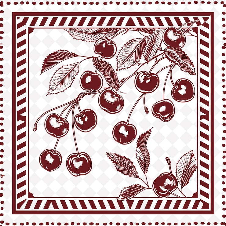 PSD a picture of cherries with a picture of a cherry
