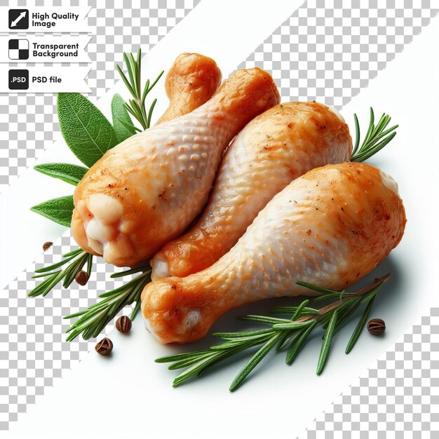 A picture of a chicken breast and a plant on a checkered background