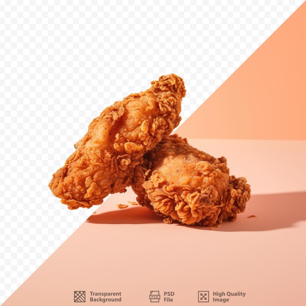 PSD una foto di pollo e pollo fritto.