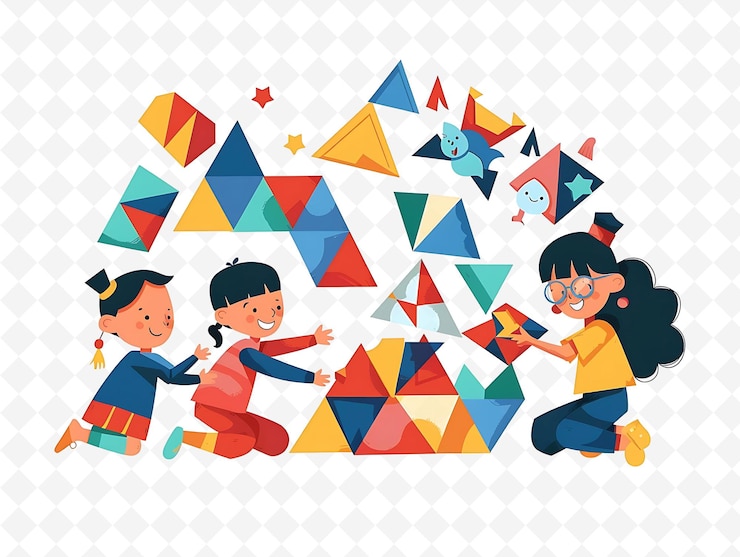 PSD a picture of children playing with a pyramid and a paper that says quot children quot