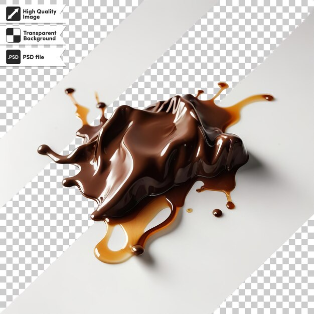 PSD a picture of a chocolate splash with a splash of chocolate splashing