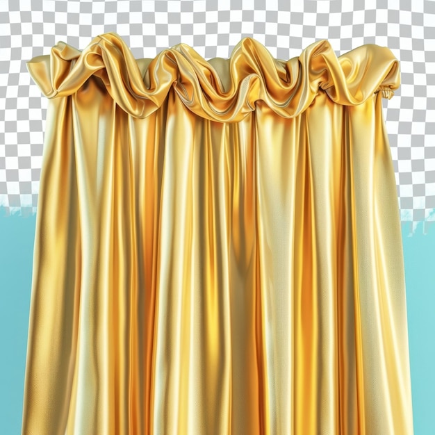 PSD a picture of a curtain that has a gold band on it