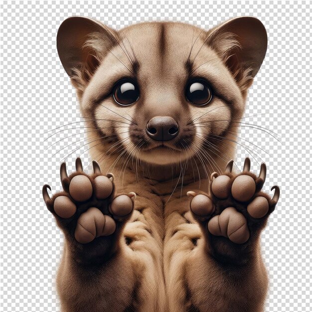 PSD a picture of a cute animal with paw prints on it