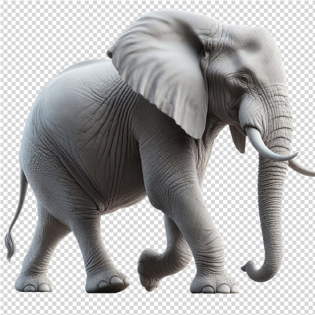PSD un'immagine di un elefante con un'immagine d'un elefante su di esso
