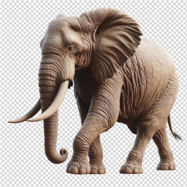 PSD a picture of an elephant with tusks and tusks