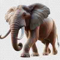 PSD a picture of an elephant with tusks and tusks