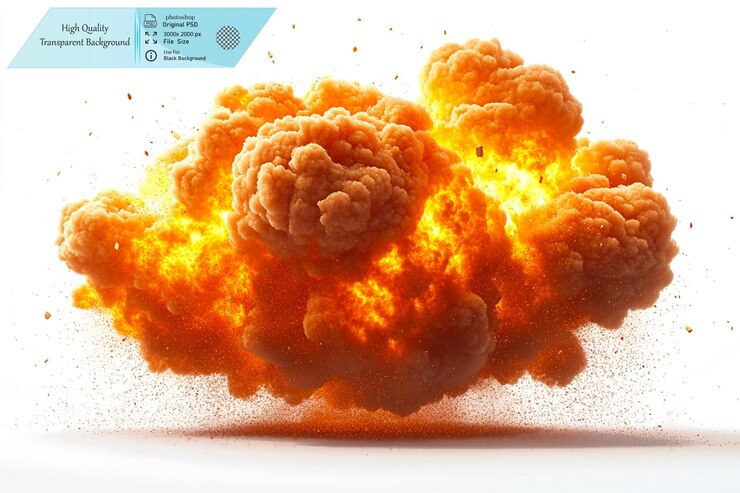 PSD a picture of a fire with a blue background with the words quot u s quot on it