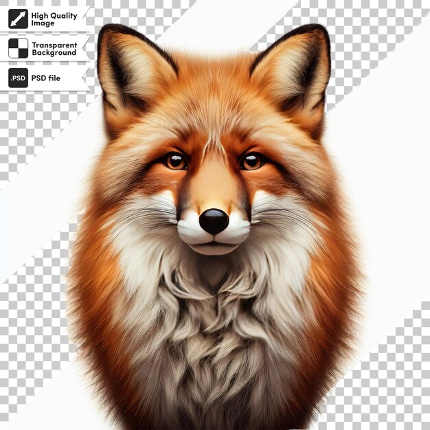 PSD a picture of a fox that has the word fox on it