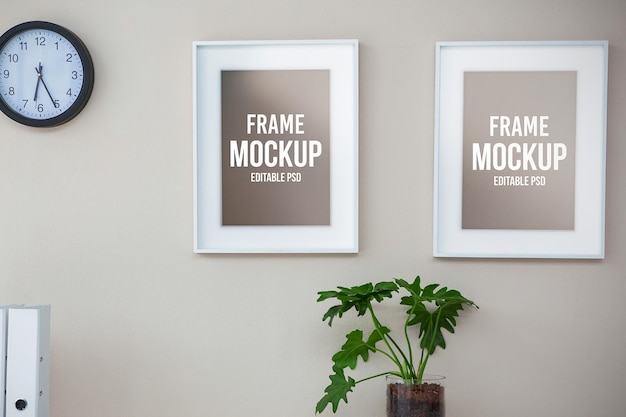 PSD picture frames photoshop mockup