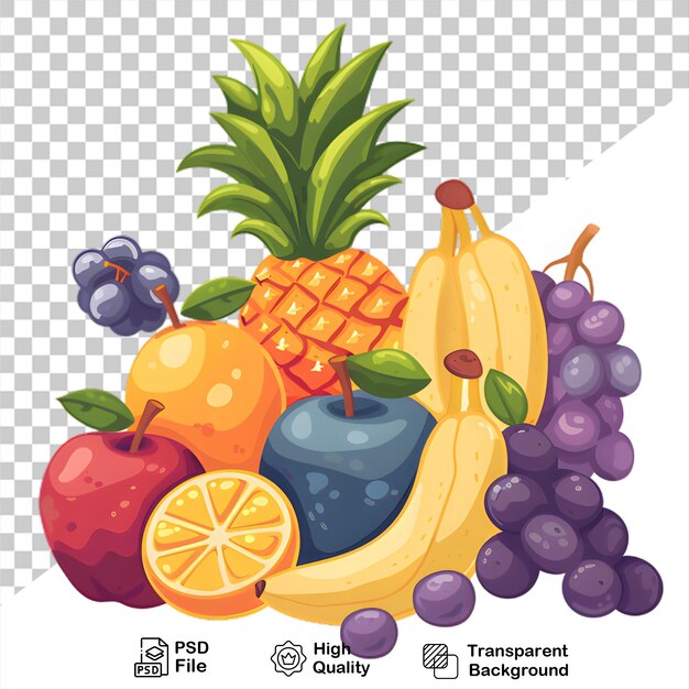 PSD a picture of a fruit that is on a transparent background with png file