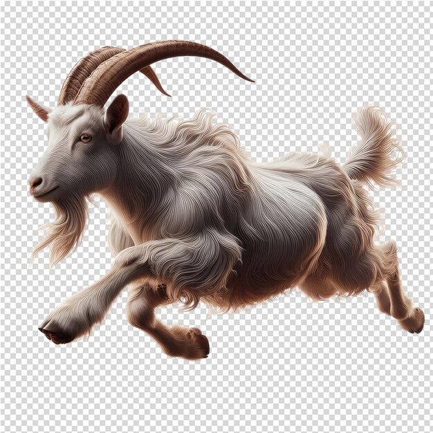 PSD a picture of a goat with a goat on it