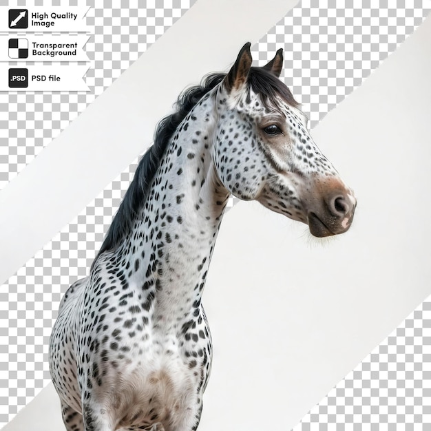 PSD a picture of a horse that has a picture of a zebra on it