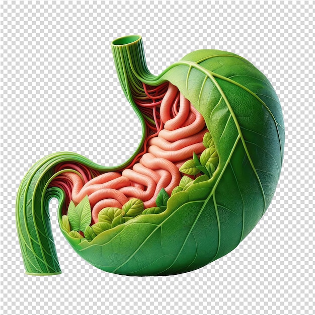 PSD a picture of a human brain with the word stomach on it