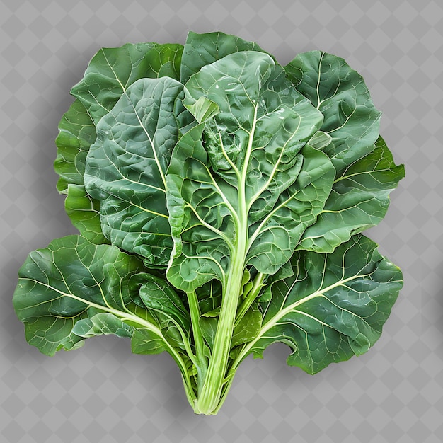 PSD a picture of a kale that is from a veggie