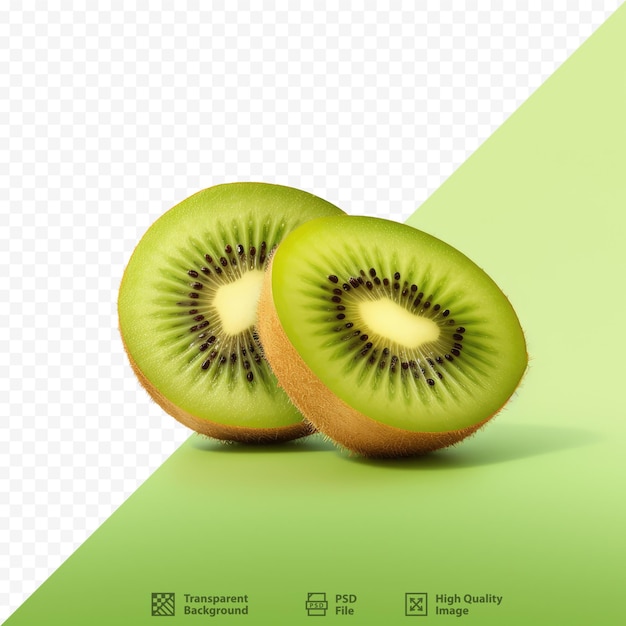 PSD una foto di un kiwi e mezzo di un kiwi.