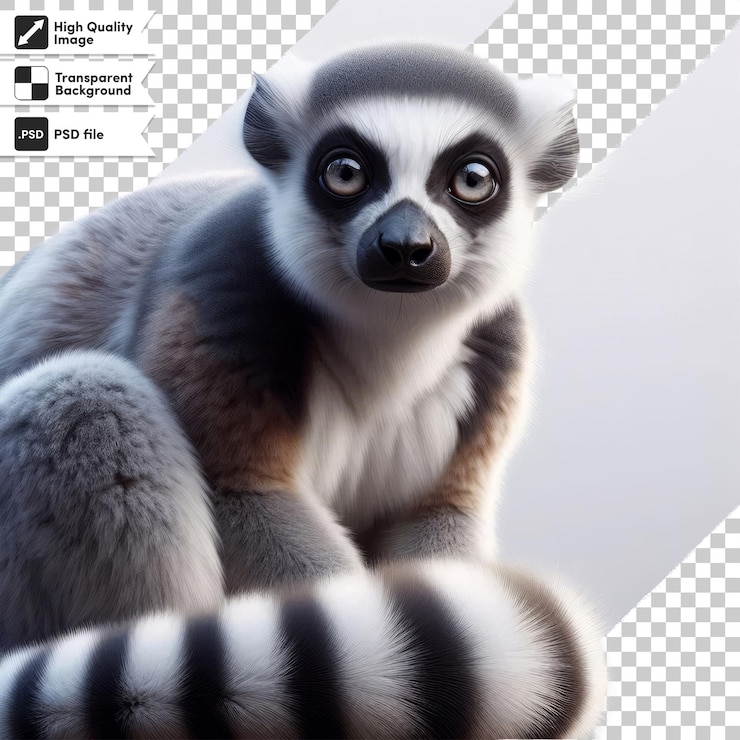 PSD a picture of a lemur that says a monkey on it