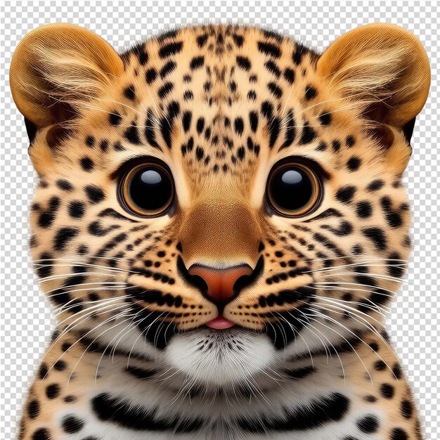 PSD una foto di una faccia di leopardo e la foto di un leopardo