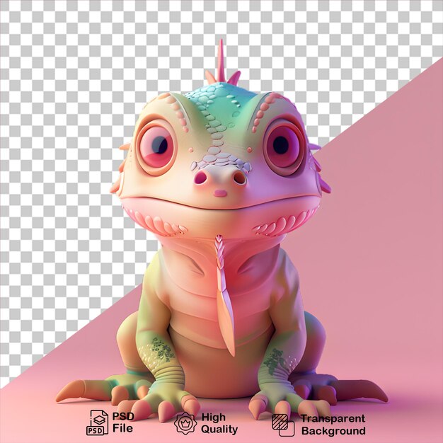 PSD a picture of a lizard with background on transparent background