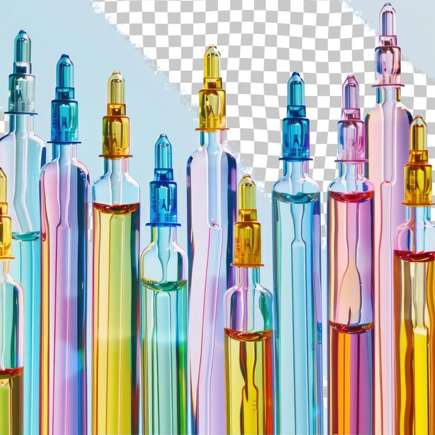 a picture of many different colored bottles with one that saysthe wordon it