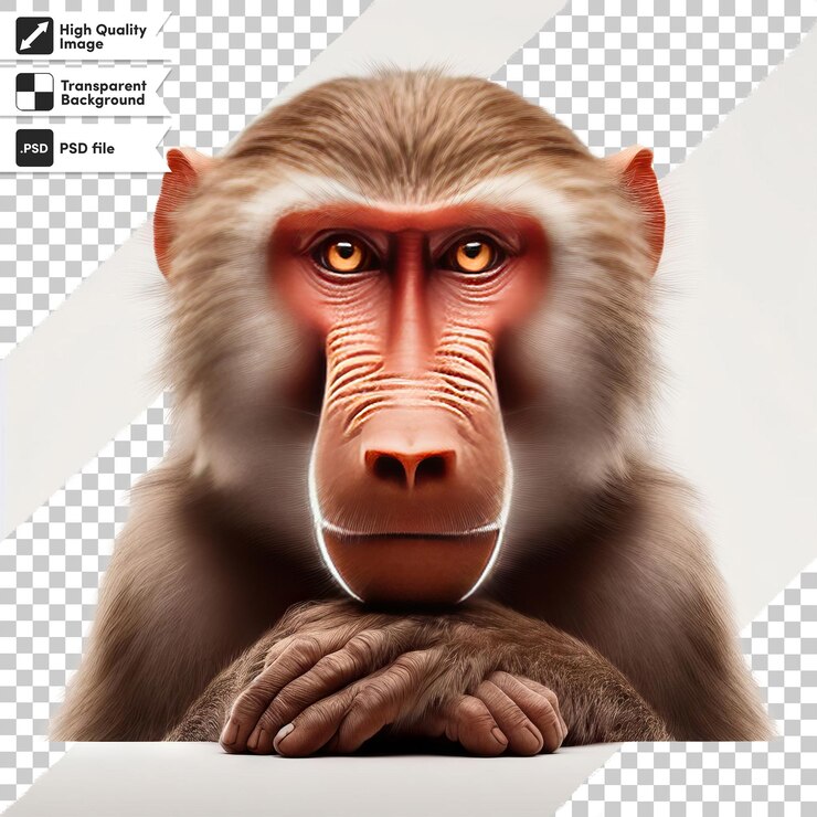 PSD a picture of a monkey that has a picture of a monkey on it