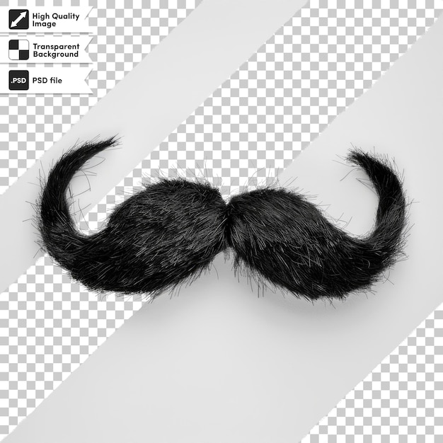 a picture of a moustache with a black mustache on it