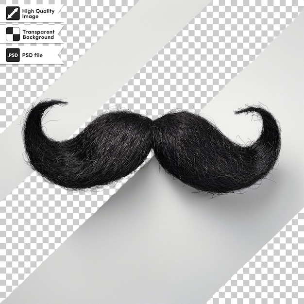 a picture of a moustache with a black mustache on it