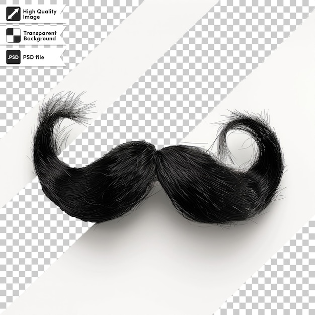 a picture of a moustache with a black mustache and a white background