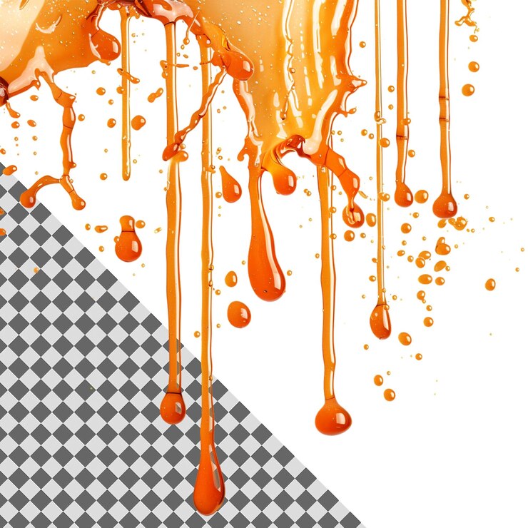 PSD a picture of orange liquid with orange liquid on it