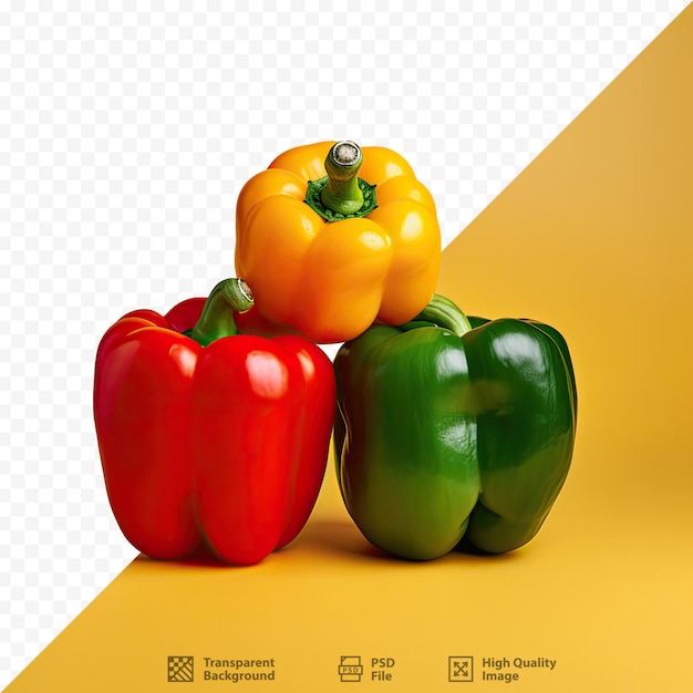 a picture of peppers and peppers with a yellow background.