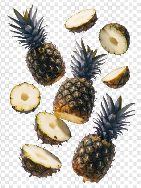 PSD una foto di ananas e una foto di un ananas