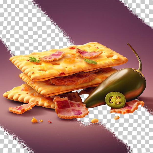 A picture of a pizza and some food with a face on it