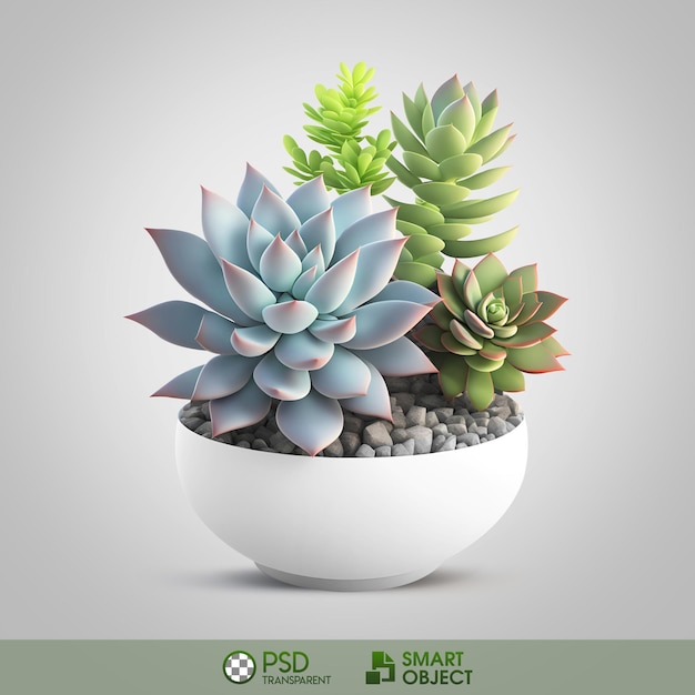 A picture of a plant in a pot that says psd.