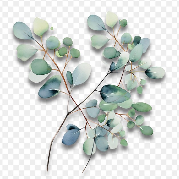 Un'immagine di una pianta con foglie blu e verdi