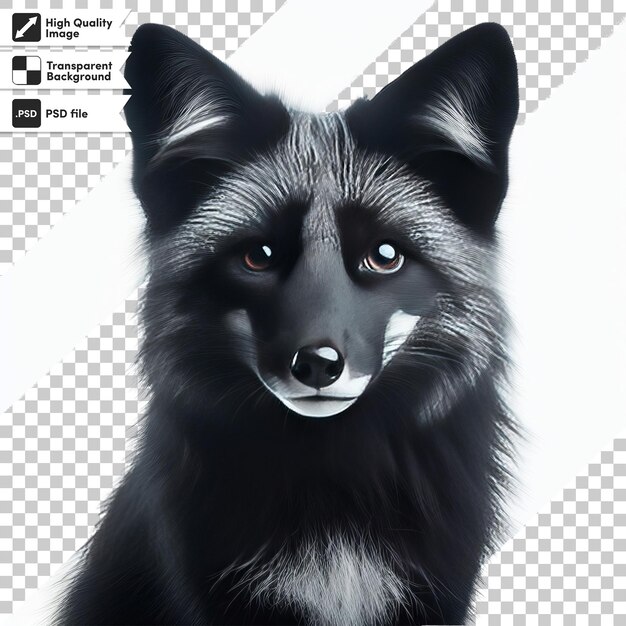 PSD a picture of a raccoon with a black face and a black face