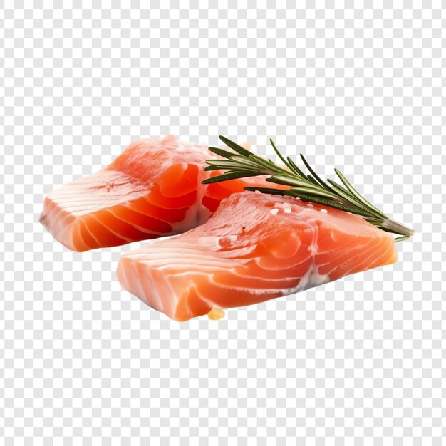 PSD a picture of salmon on a transparent background