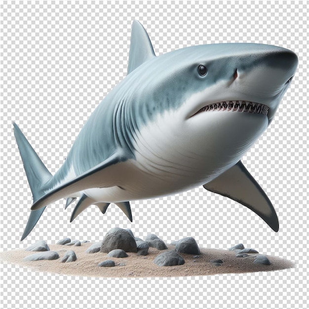 A picture of a shark with a shark on it