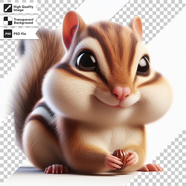 PSD un'immagine di uno scoiattolo che ha la parola scoiattola su di esso