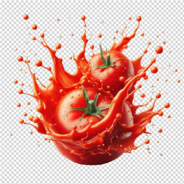 Un'immagine di un succo di pomodoro con la parola pomodoro su di esso