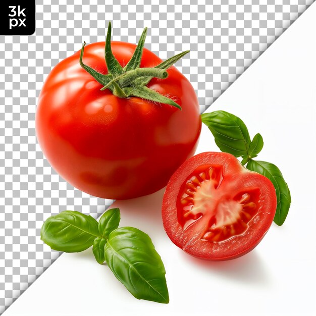 PSD un'immagine di un pomodoro e una immagine di un tomatolo