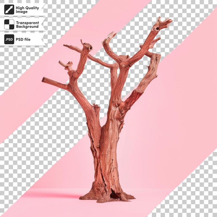 PSD a picture of a tree and the word quot tree quot on a pink background