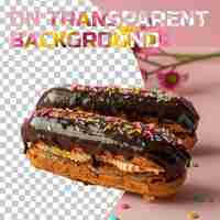 PSD a picture of two donuts with the words  gluten on it  on it